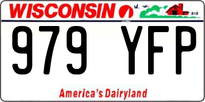 WI license plate 979YFP