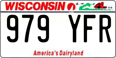WI license plate 979YFR