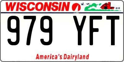 WI license plate 979YFT