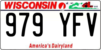 WI license plate 979YFV