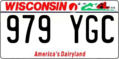 WI license plate 979YGC