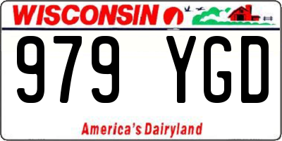 WI license plate 979YGD