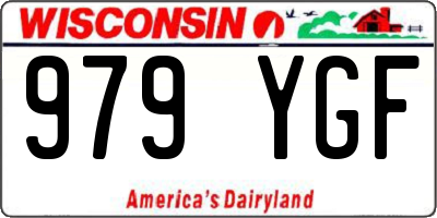 WI license plate 979YGF