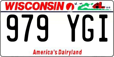 WI license plate 979YGI