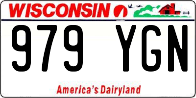 WI license plate 979YGN