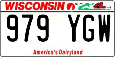 WI license plate 979YGW