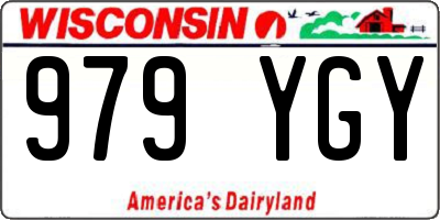 WI license plate 979YGY