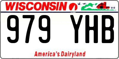 WI license plate 979YHB