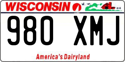 WI license plate 980XMJ