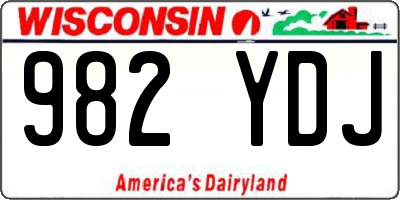 WI license plate 982YDJ
