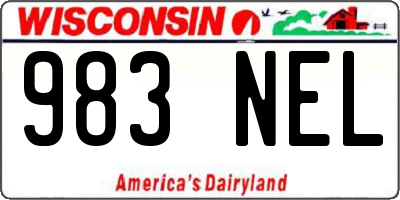 WI license plate 983NEL