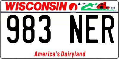 WI license plate 983NER