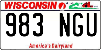 WI license plate 983NGU