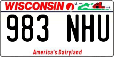 WI license plate 983NHU
