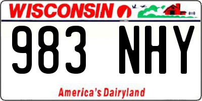 WI license plate 983NHY