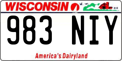 WI license plate 983NIY