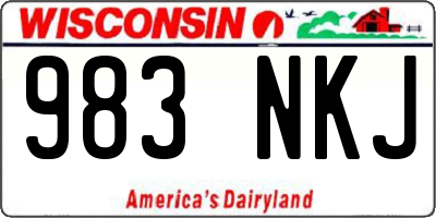 WI license plate 983NKJ