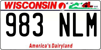 WI license plate 983NLM
