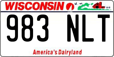 WI license plate 983NLT