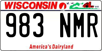 WI license plate 983NMR