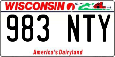 WI license plate 983NTY