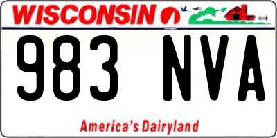 WI license plate 983NVA