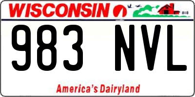WI license plate 983NVL