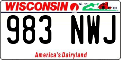 WI license plate 983NWJ