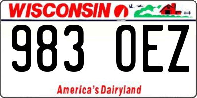 WI license plate 983OEZ