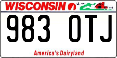 WI license plate 983OTJ