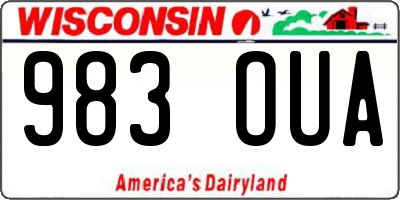 WI license plate 983OUA