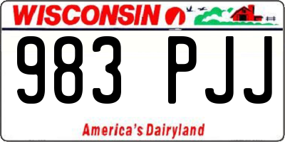 WI license plate 983PJJ