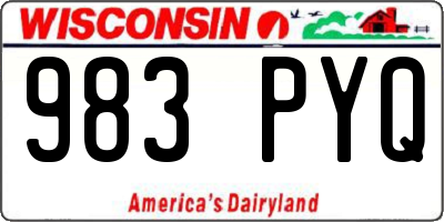 WI license plate 983PYQ