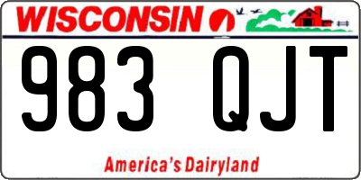 WI license plate 983QJT