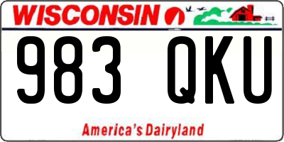 WI license plate 983QKU