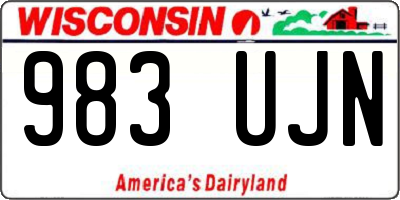 WI license plate 983UJN