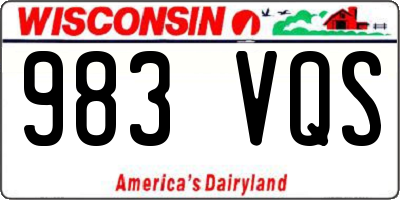 WI license plate 983VQS