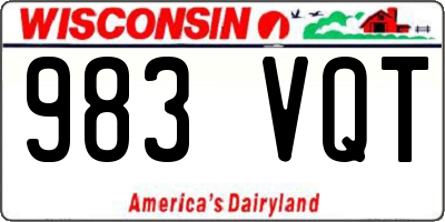 WI license plate 983VQT