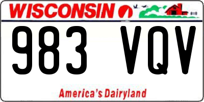 WI license plate 983VQV