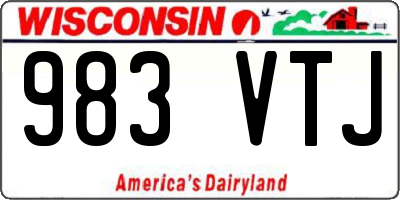 WI license plate 983VTJ