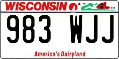 WI license plate 983WJJ