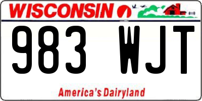 WI license plate 983WJT