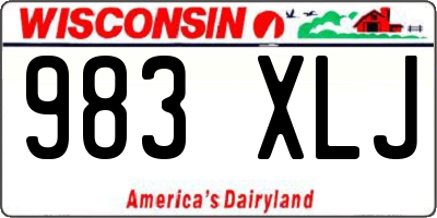 WI license plate 983XLJ