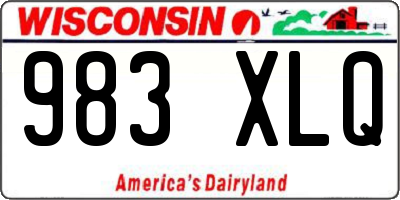 WI license plate 983XLQ