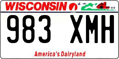 WI license plate 983XMH