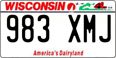 WI license plate 983XMJ