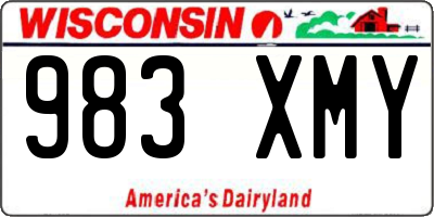 WI license plate 983XMY