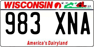 WI license plate 983XNA