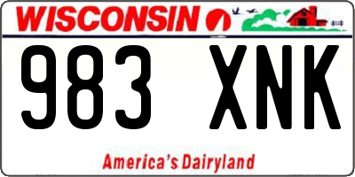 WI license plate 983XNK