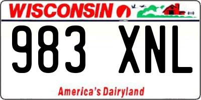 WI license plate 983XNL